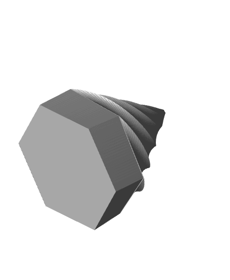 The Virtual Foundry Swirly Cone 3d model