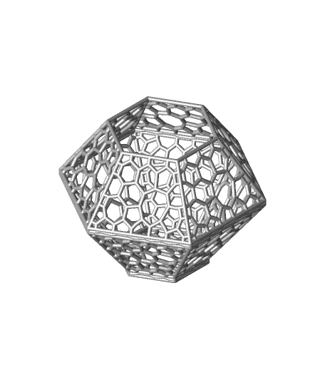 Lamp Shade with Hexagon Lattice 3d model