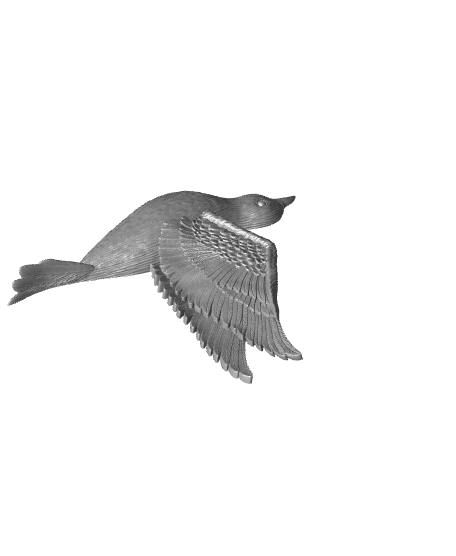 Birds in Flight: Three beautiful wall-mounted bird sculptures 3d model