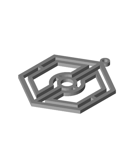 Hex Ornament 3d model