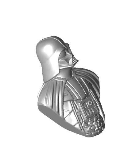 Darth Vader bust (fan art) 3d model