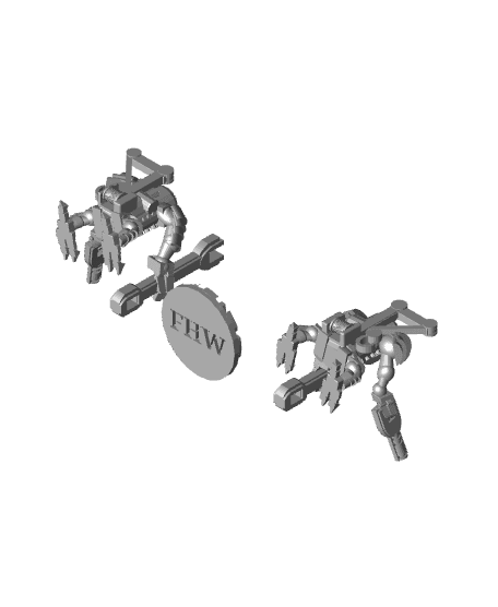 FHW: Lumerian Mechanic Sergeant w Wrench Melee Weapon 3d model