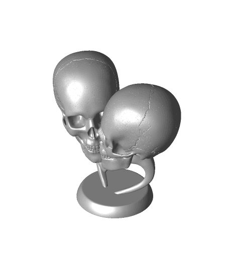 Love & Death -Skull Decor 3d model