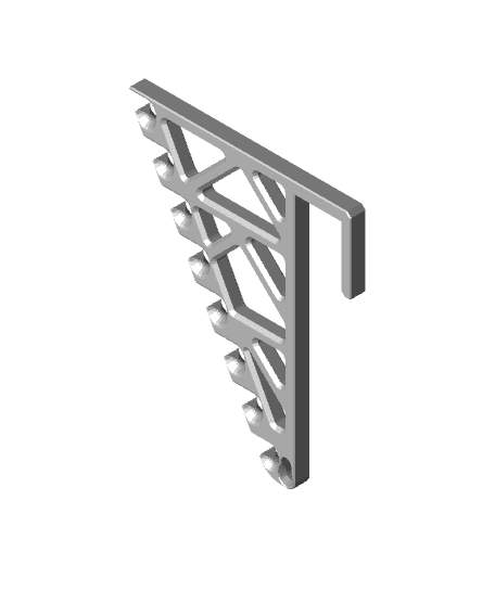 CLOSET MOUNTED CLOTHES HANGER 3d model