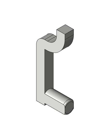 Blank Step file for Custom Pegboard Hooks. 3d model