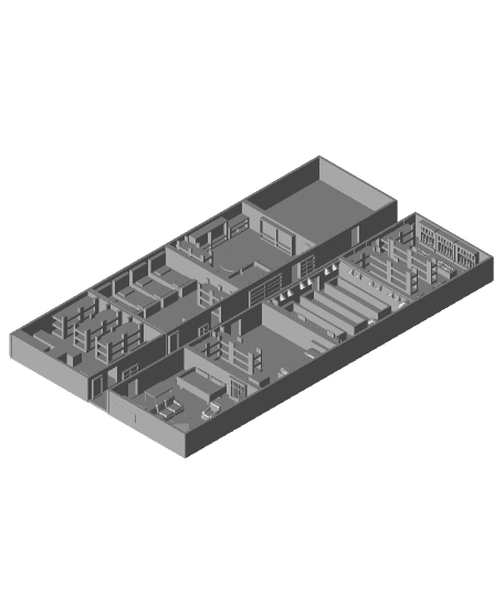 Bomb Shelter Whole 3d model