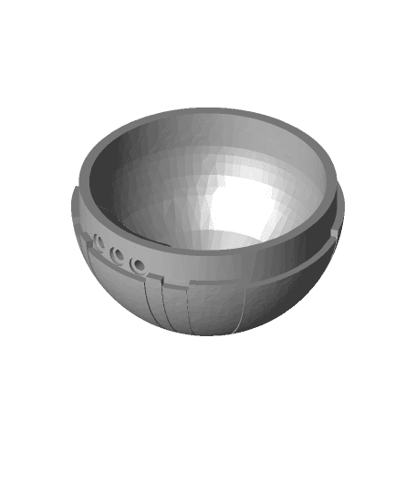 Detonator Bottom with Speaker Holes 3d model