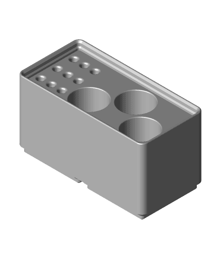 Gridfinity 3 Tool Debur holder 3d model