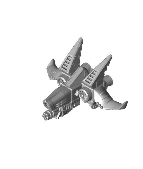 PrintABlok Airwing Spaceship Construction Toy 3d model