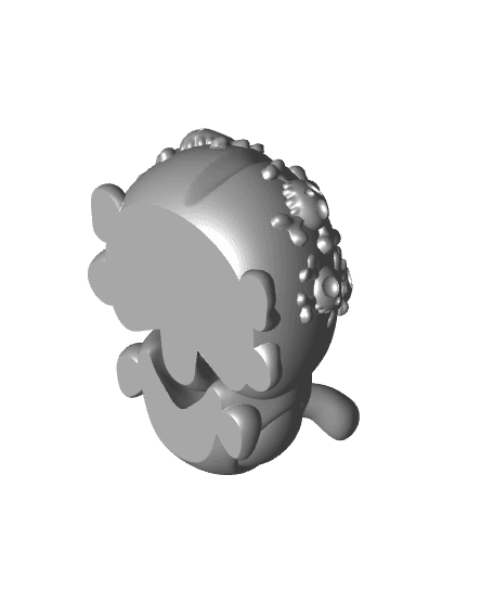 Barb Skull Little Lady Bug 3d model