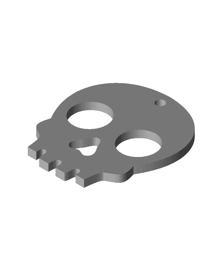 Skull Keychain 3d model