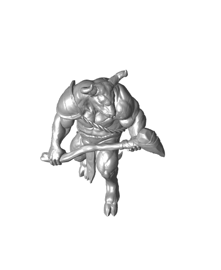 Minotaur - Tabletop Miniature 3d model