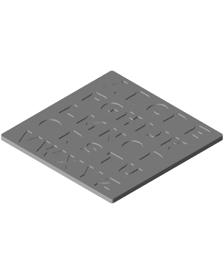 Alphabet Board Game - BackToSchool 3d model