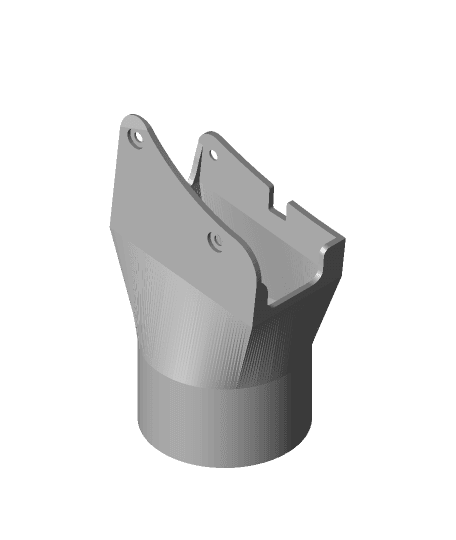 Dust Port Retrofit for Skilsaw Classic Circular Saw 3d model