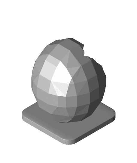 Easter Bunny Rabbit inside an egg.stl 3d model