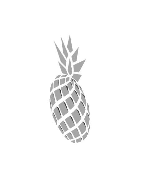 Geometric Pineapple wall art1 3d model