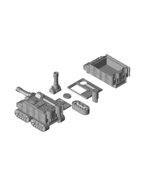 FHW Tunnel Rats MTRC tank Kit  3d model