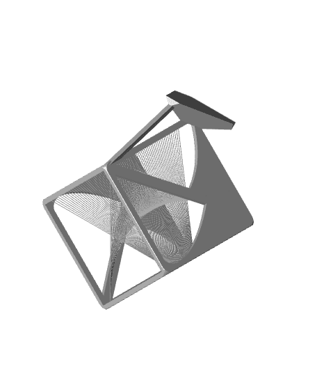 String Cube Art - Display size (large) 3d model