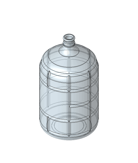 Glass 5 Gallon Carboy 3d model