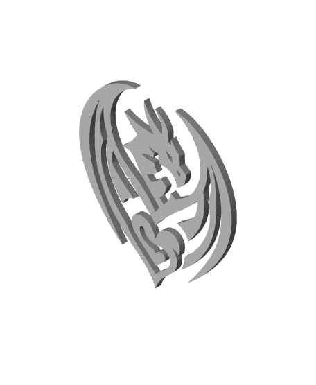 Dragon hearts (Wall decor) 3d model