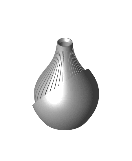 The Yovi Vase, Modern and Unique Home Decor for Dried and Preserved Flower Arrangement  | STL File 3d model