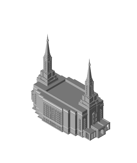 Lindon Utah LDS Temple 3d model