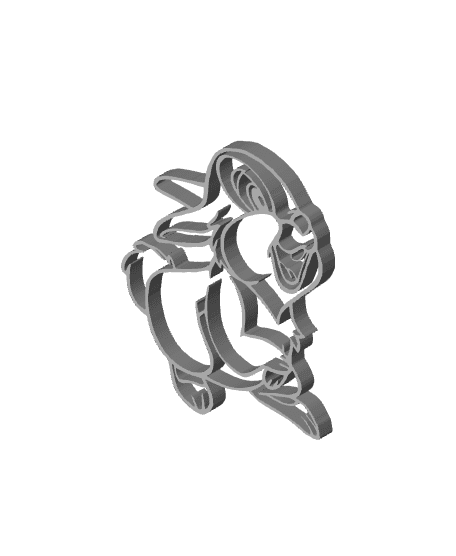 thumper rabbit wall art disney wall decor fan art 3d model