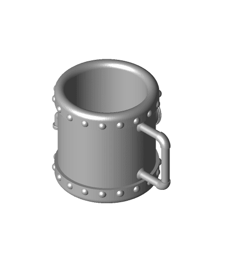 steampunk tankard 3d model