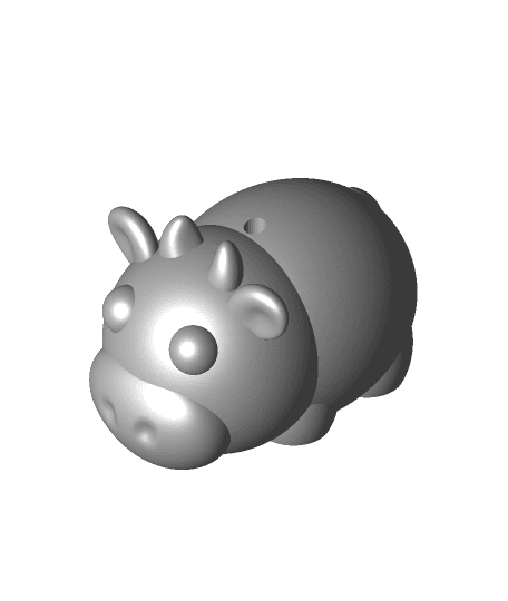 Cow Ornament 3d model