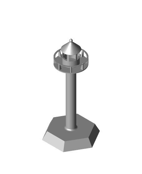 Lighthouse - paper towel holder #FunctionalArt 3d model