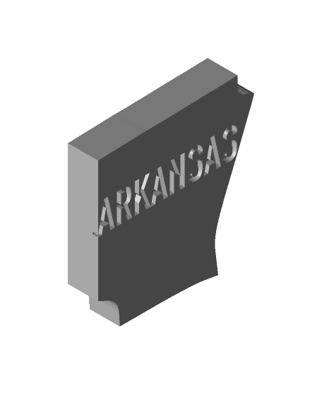 Merica Fridge Magnets - MMU version - ARKANSAS 3d model