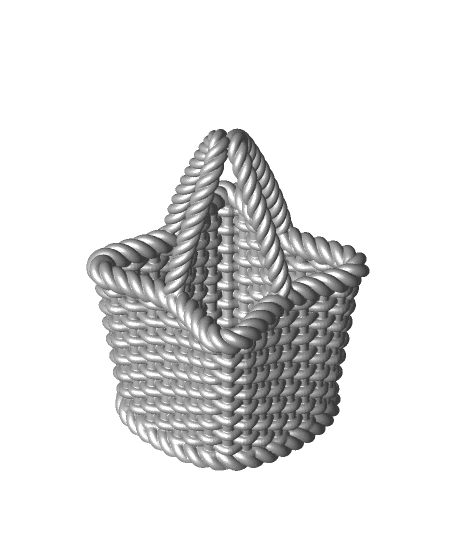 Wicker Basket 3d model