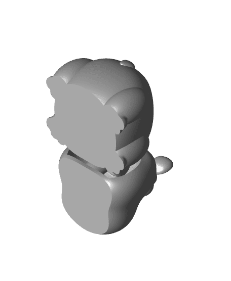 HIppo Mini Keychain 3d model