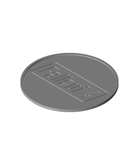 Fallout 4 Logo Coaster 3d model