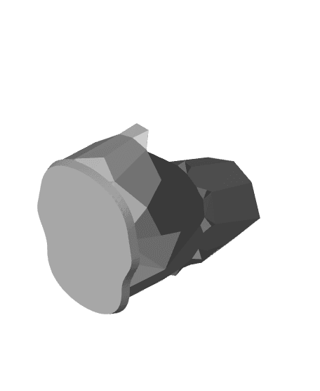 Low-poly Chikorita Flowerpot and Tray 3d model