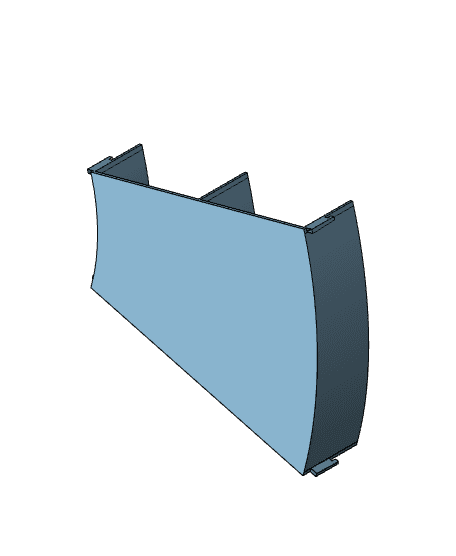 2 Lane 30 Degree Right Curved Custom to OT transition 3d model