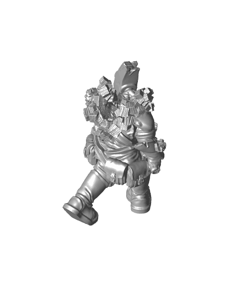 Corrupted Dwarf Miners - Flesh of Gold - PRESUPPORTED - Illustrated and Stats - 32mm scale			 3d model