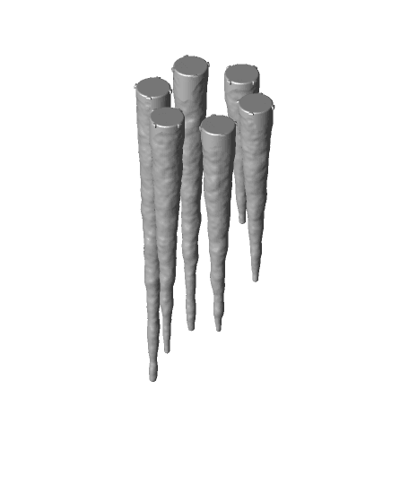 Icicle Ornaments 3d model