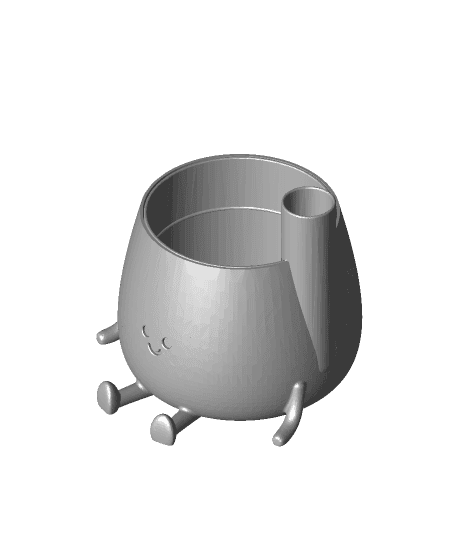 Happy Self-Watering Planter 3d model