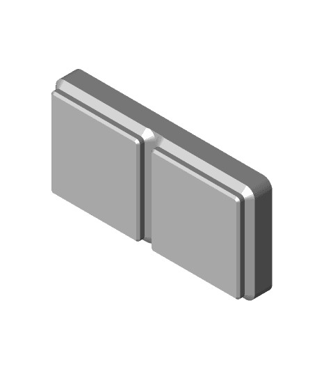 Gridfinity Small Parts Tray 1x2 6 Slots 3d model