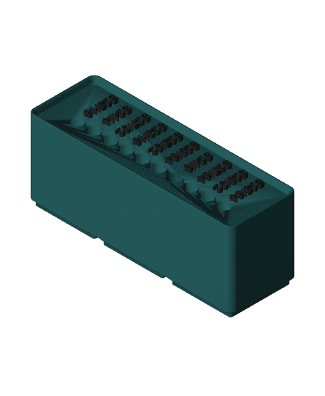 Gridfinity Hex Bitholder S25_64 to S25_16 10pcs.3mf 3d model