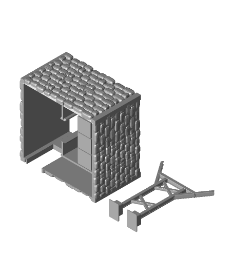 FHW: Mini Town Power Station (28mm) 3d model