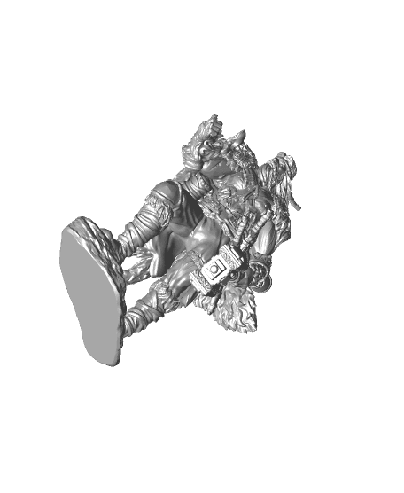 Trygve - The Fair Handed - Deity Fight Club - PRESUPPORTED - Illustrated and Stats - 32mm scale			 3d model