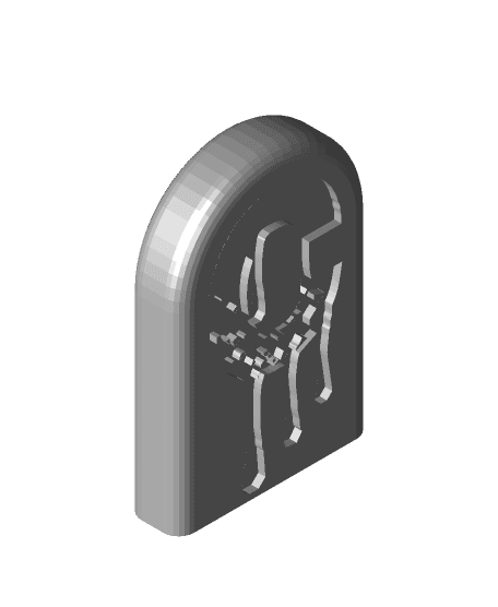 Ghoulishly Great: Multi-Color Halloween Headstone Fridge Magnets C 3d model