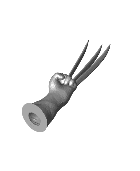 Tiny Wolverine Clawz - Classic Tiger Stripe Edition 3d model