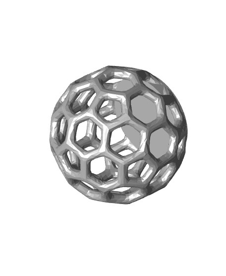 Voronoi Sphere 1cm stud earring 3d model