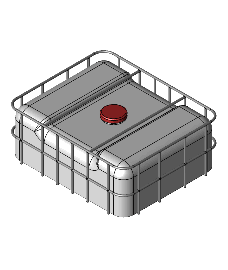 275 Gallon IBC Tote (Low Cut Top) 3d model