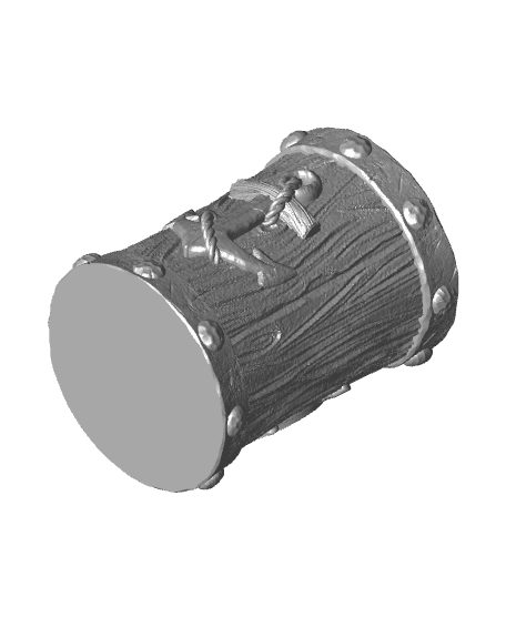 Nautical Wood Koozie - 12 ounce 3d model