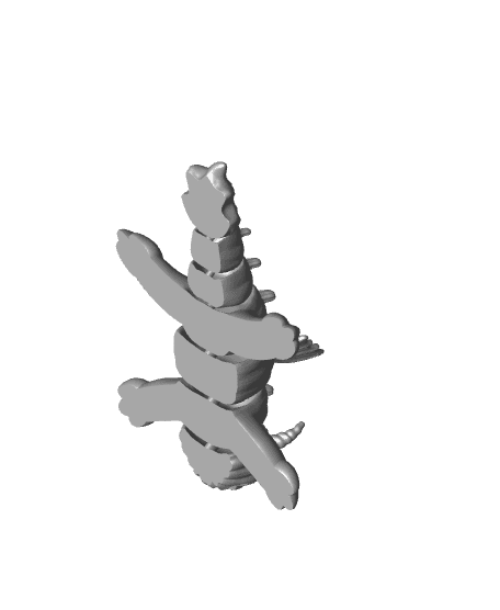 Articulated Pumpkin Dragon 3d model