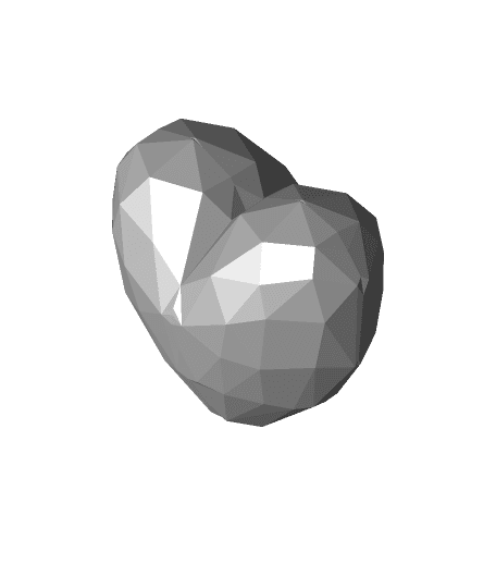 Low Poly Heart 3d model